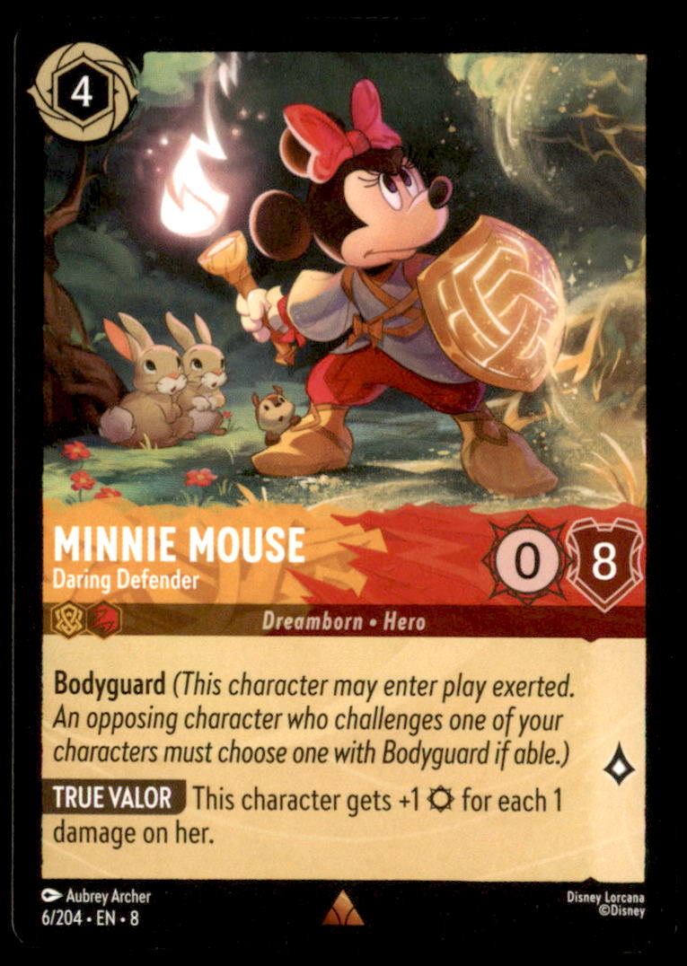 Minnie Mouse - Daring Defender Rare Reign of Jafar 6/204 NM