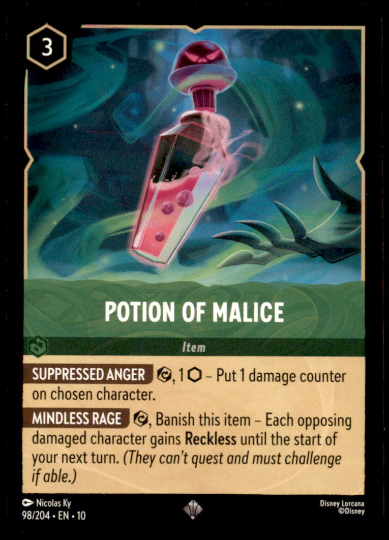 Potion of Malice Super Rare Whispers in the Well 98/204 NM