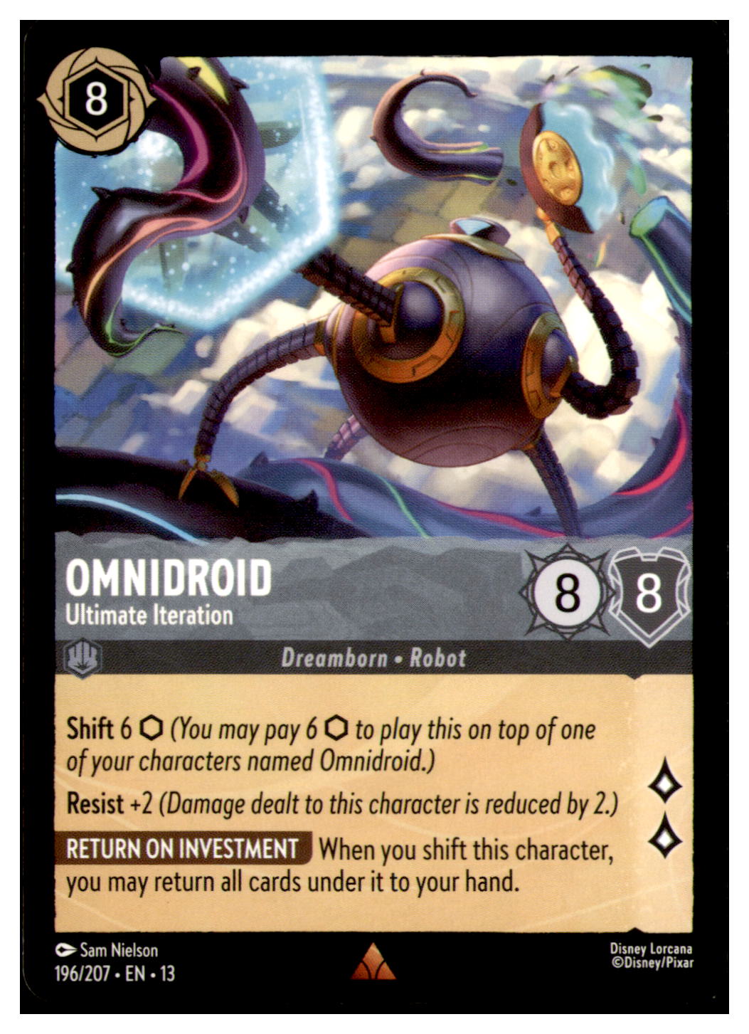 Omnidroid - Ultimate Iteration Rare Attack of the Vine! 196/207 NM