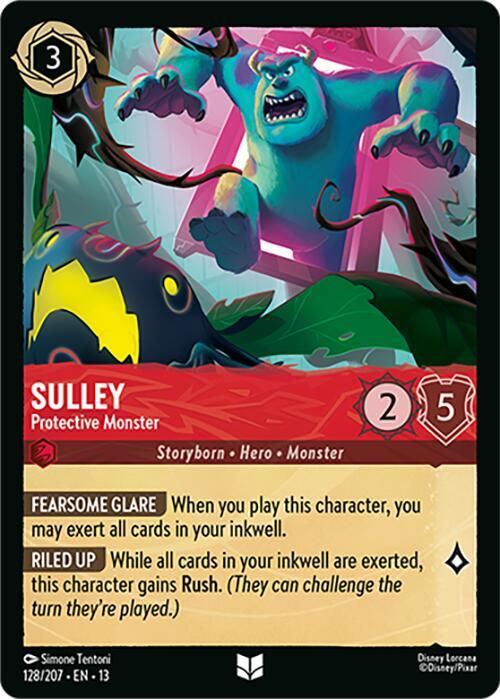 Sulley - Protective Monster Cold Foil Uncommon Attack of the Vine! 128/207 NM
