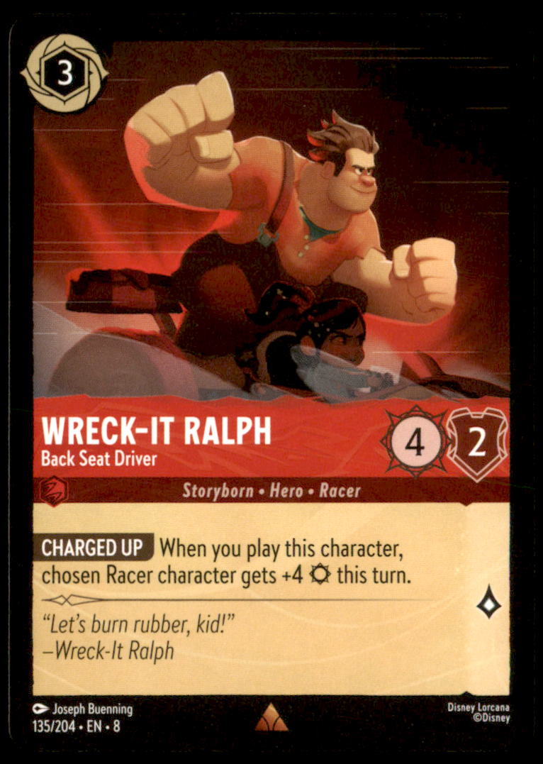 Wreck-It Ralph - Back Seat Driver Rare Reign of Jafar 135/204 NM