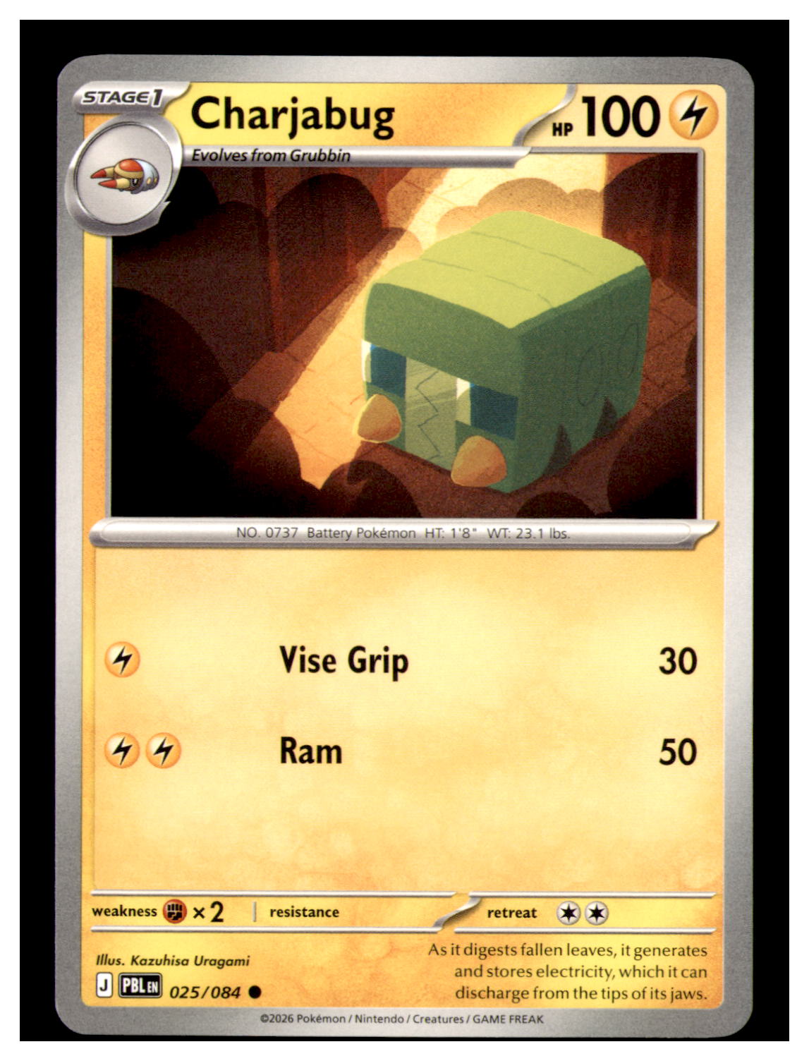 Charjabug Common ME05: Pitch Black 025/084 NM