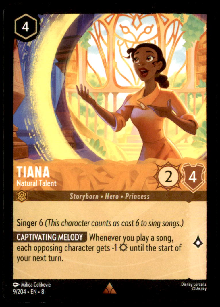 Tiana - Natural Talent Rare Reign of Jafar 9/204 NM