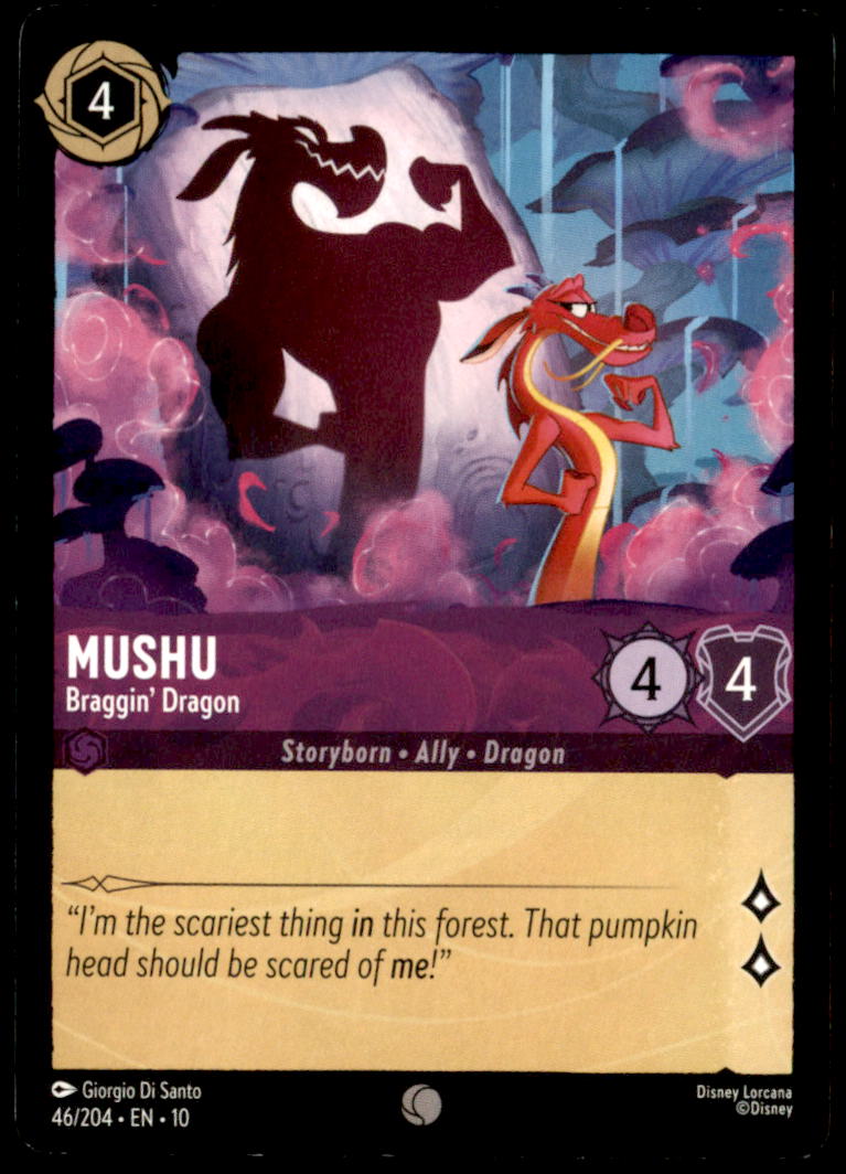 Mushu - Braggin' Dragon Common Whispers in the Well 46/204 NM