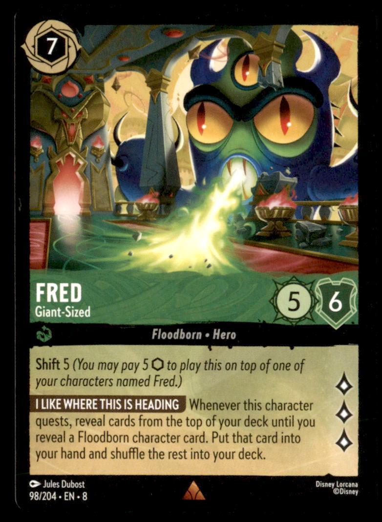 Fred - Giant-Sized Rare Reign of Jafar 98/204 NM