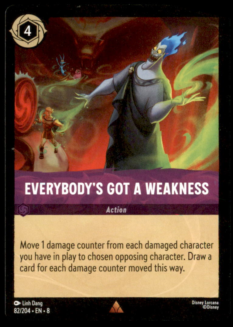 Everybody's Got A Weakness Rare Reign of Jafar 82/204 NM