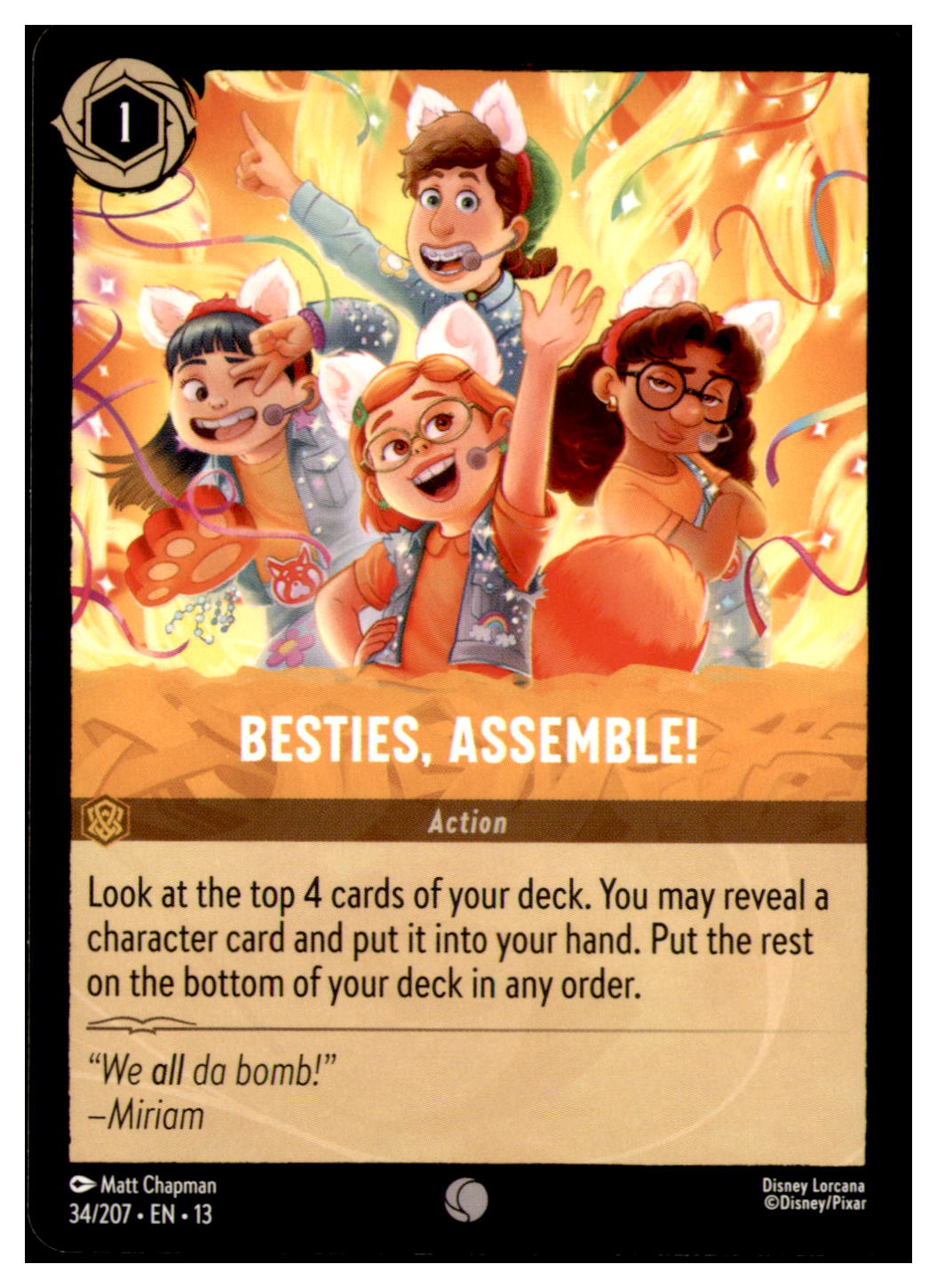 Besties, Assemble! Common Attack of the Vine! 34/207 NM
