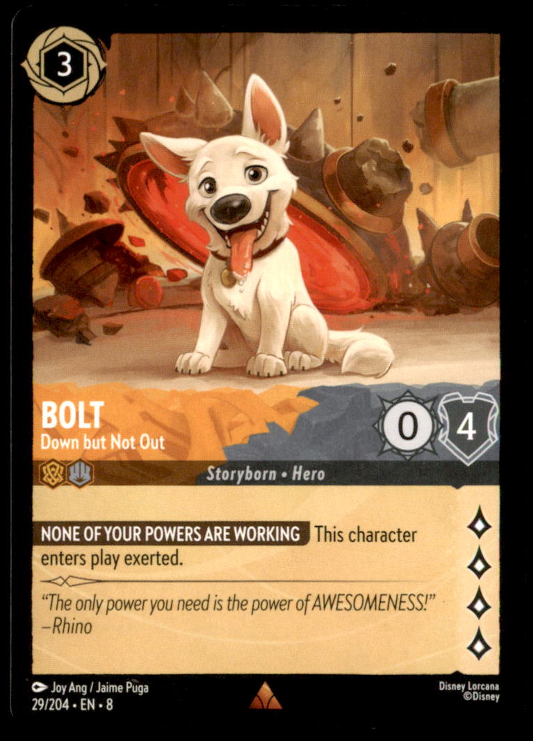 Bolt - Down but Not Out Rare Reign of Jafar 29/204 NM