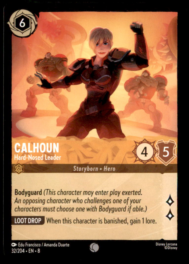 Calhoun - Hard-Nosed Leader Common Reign of Jafar 32/204 NM