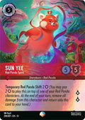 Sun Yee - Red Panda Spirit (Epic) Holo Epic Attack of the Vine! 218/207 NM