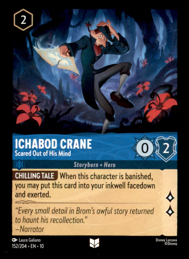 Ichabod Crane - Scared Out of His Mind Uncommon Whispers in the Well 152/204 NM