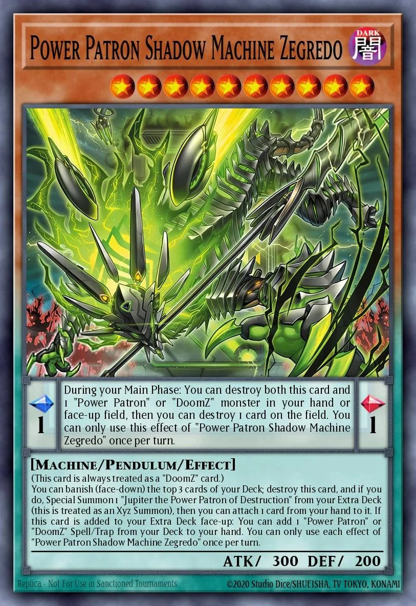 Jupredo THE Shadowmachine Power Patron - BLZD-EN012 - 1st Edition - Common