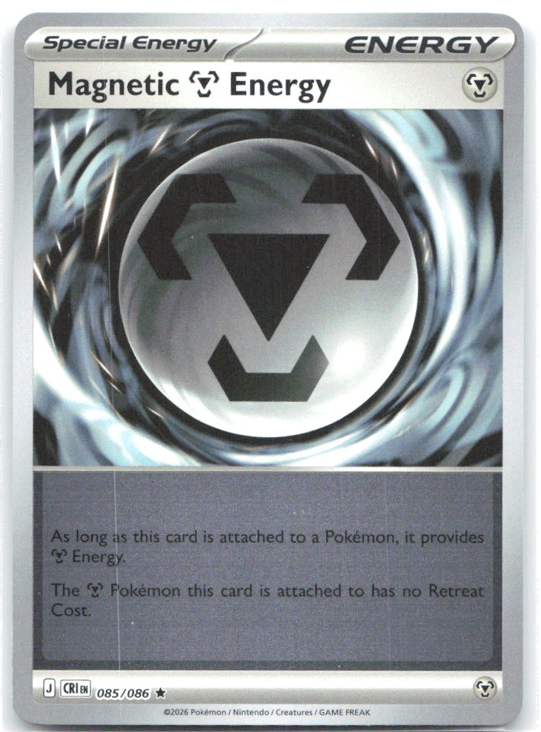 Magnetic Metal Energy Reverse Holo 085/086 Rare ME04: Chaos Rising Near Mint
