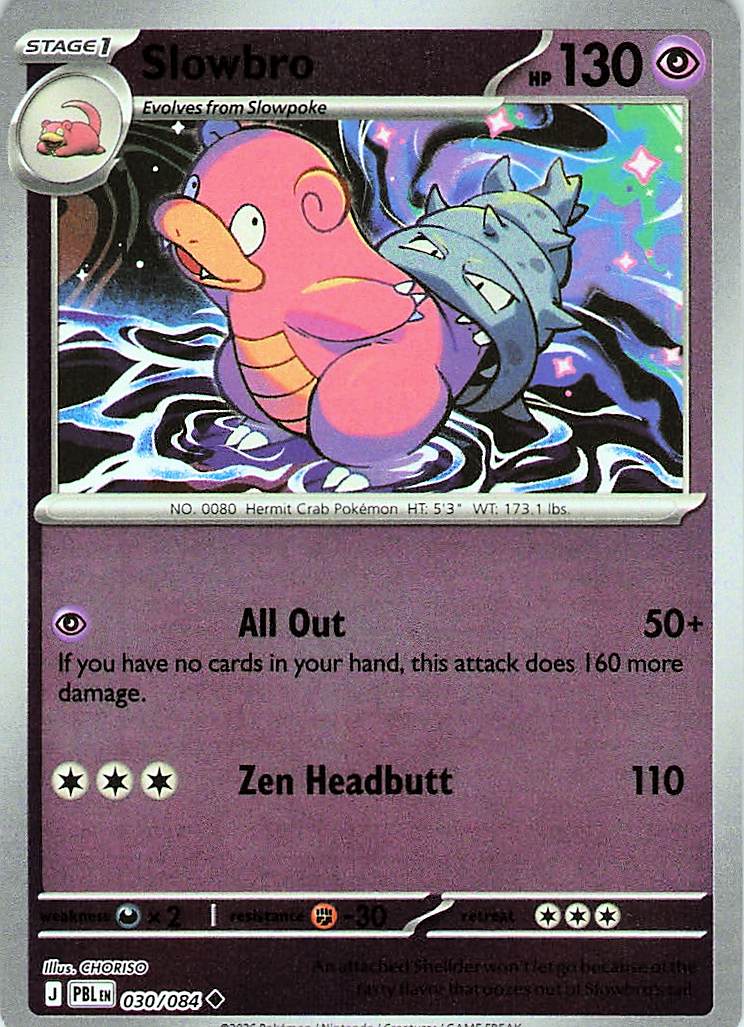 Slowbro Reverse Holo 030/084 Uncommon ME05: Pitch Black Near Mint